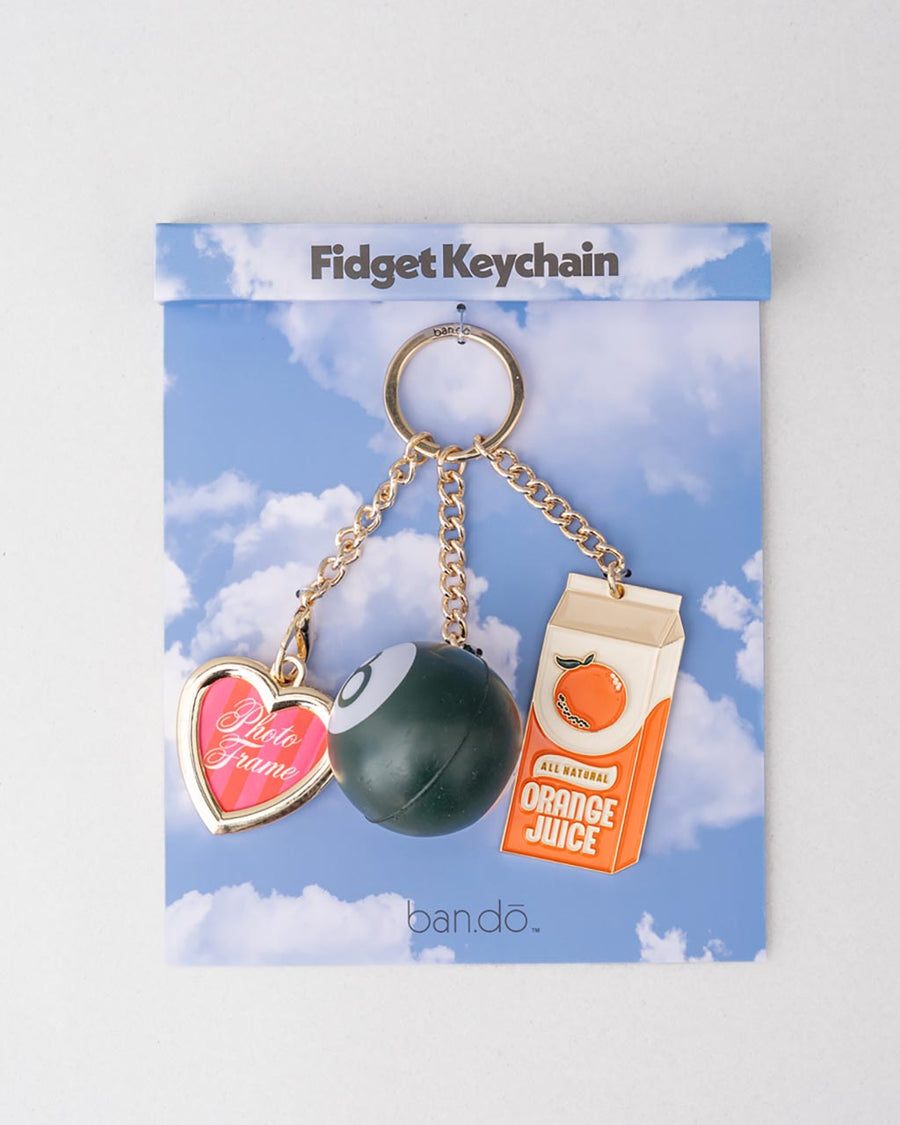 Fidget Keychain Set with Spinner & Stress Ball | ban.do