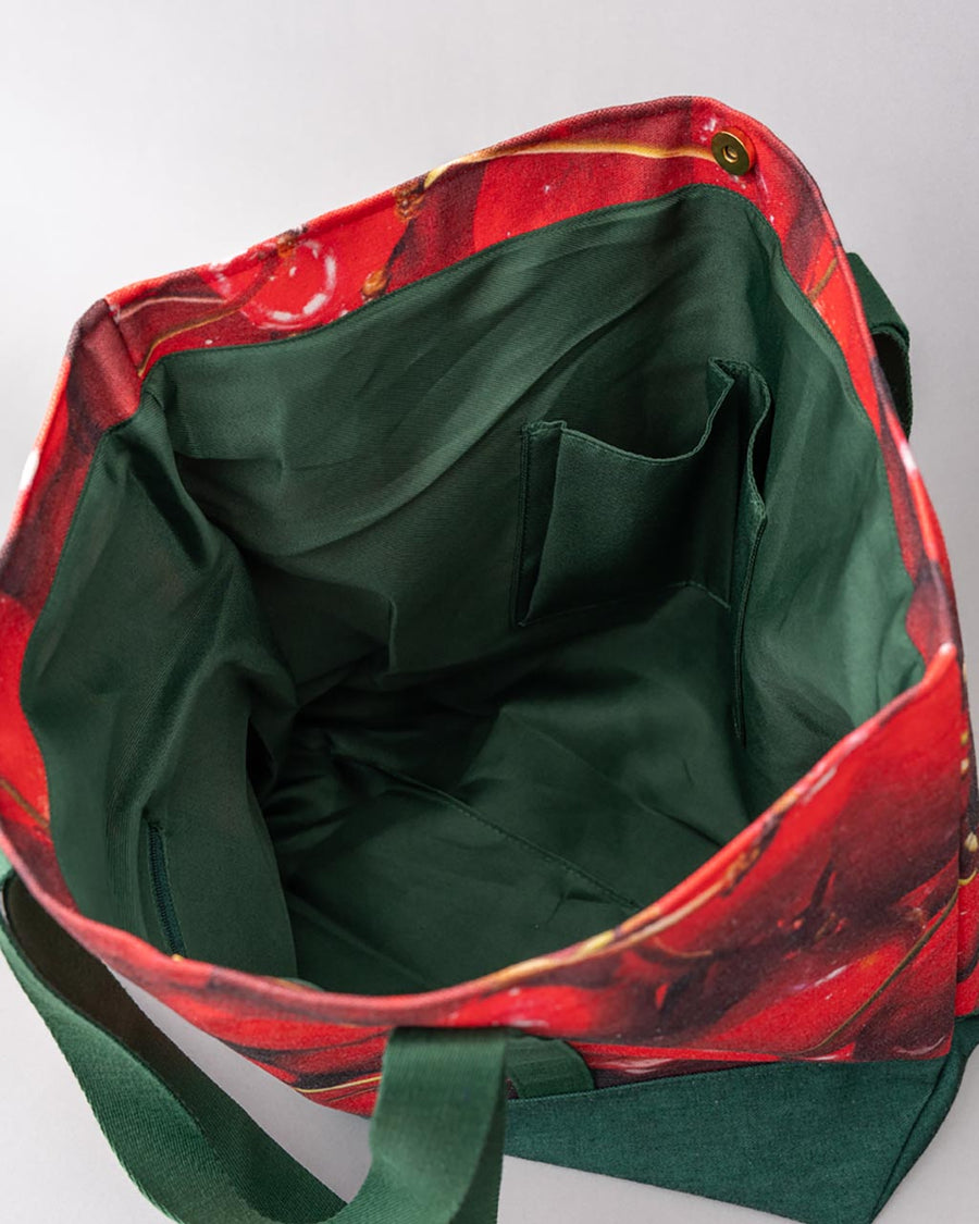Large Canvas Tote - Cherries