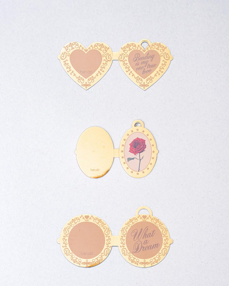 Locket Magnetic Bookmark Set | Gold Foil Bookmarks | ban.do