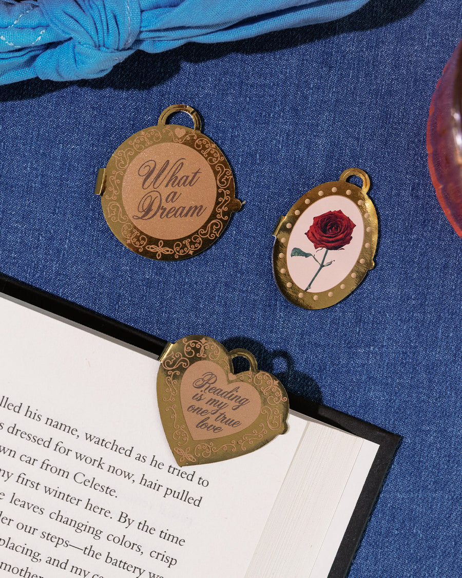 Locket Magnetic Bookmark Set | Gold Foil Bookmarks | ban.do