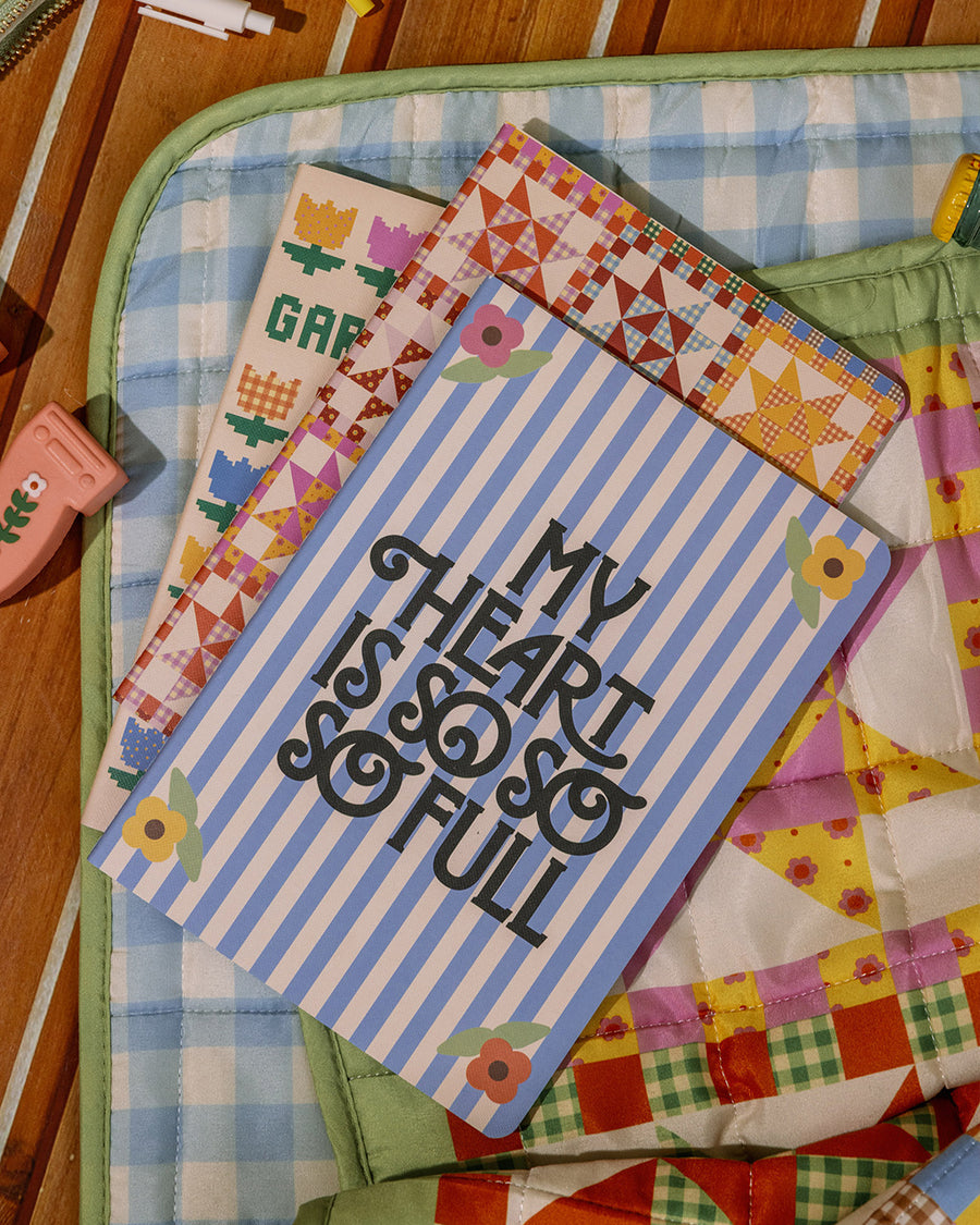 set of three pastel mini notebooks