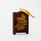 back view that says in metallic gold lettering 'so many books, so little time!'