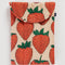 pink 16 in laptop sleeve with large abstract strawberry print