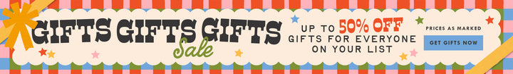 GIFTS GIFTS GIFTS SALE. Up to 50% off gift for everyone on your list. Prices as marked. GET GIFTS NOW