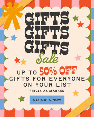 GIFTS GIFTS GIFTS SALE. Up to 50% off gift for everyone on your list. Prices as marked. GET GIFTS NOW
