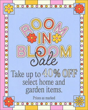 room in bloom sale. take up to 40% off select home and garden items. START SHOPPING. prices as marked