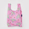 pink baby baggu with all over lamb print