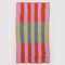multi vertical stripe bath towel