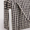 laptop sleeve of cream and black gingham cloud carry-on