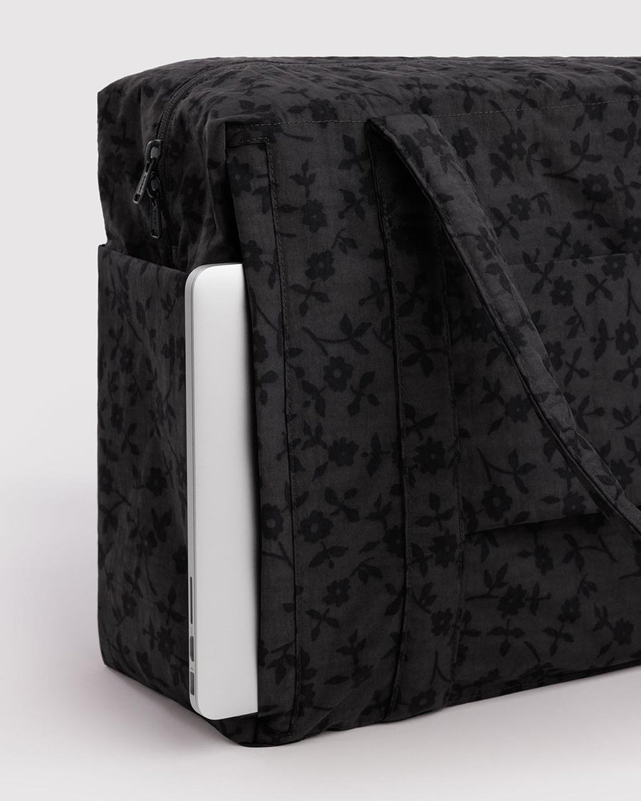 Cloud Carry-On Bag - Charcoal Ditsy Floral – ban.do