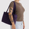 model carrying fig (deep purple) everyday cloud bag