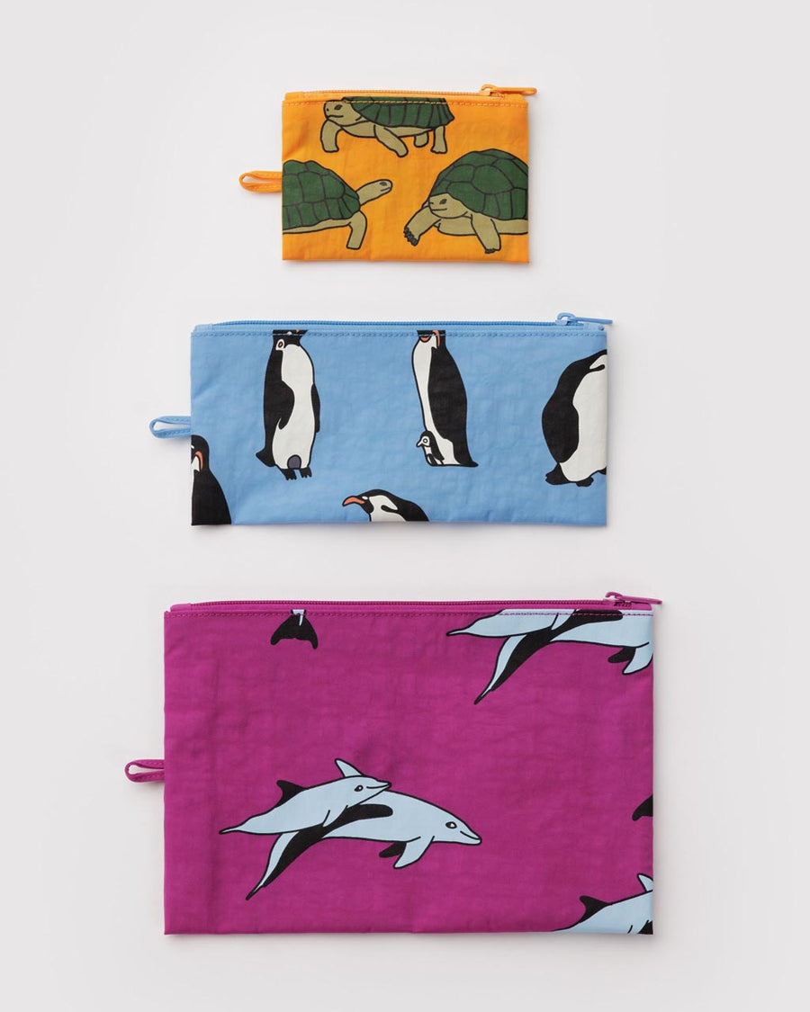 Flat Pouch Set - Vacation Animals – ban.do