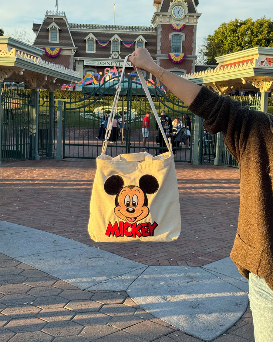 Horizontal Zip Duck Bag - Embroidered Mickey Mouse Club – ban.do