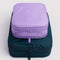set of two large packing cubes. large navy and medium lavender