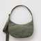 muted olive green medium crescent bag