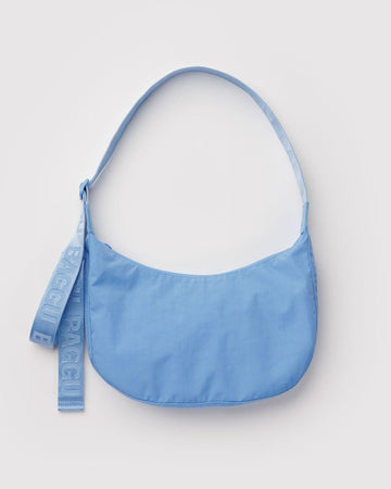 sky blue medium crescent bag