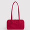 bright red nylon bowler bag
