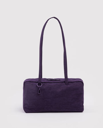 fig (deep purple) nylon bowler bag