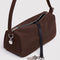 interior key leash of coffee nylon loaf bag
