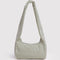 green and white vertical stripe meringue bag with thick twist strap
