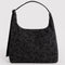charcoal shoulder bag with black ditsy floral