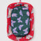 flattened set of 2 packing cubes: small butterflies and medium lamb