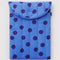 blue polka dot 16 in. laptop sleeve