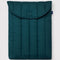 dark teal puffy 16 in laptop sleeve