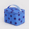 blue polka dot lunch bag