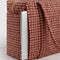 laptop sleeve of tan houndstooth small cloud carry-on bag