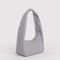side view of light grey small meringue bag