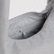 up close of light grey small meringue bag