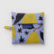 packaged periwinkle standard baggu with gold pear print