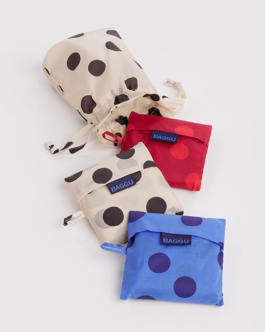 Standard Baggu Set Of 3 - Polka Dot Mix