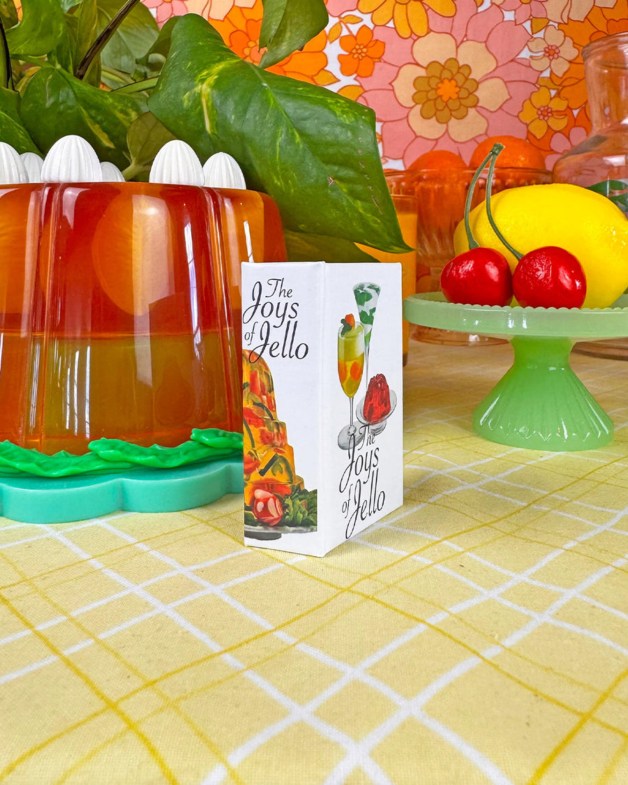 side view of 'joys of jello' cookbook matchbook