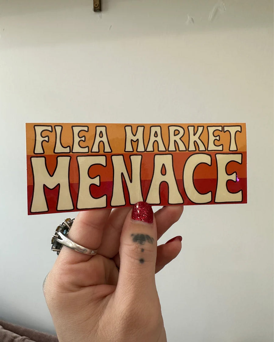 flea market menace sticker