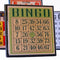 green irish clover vintage bingo card coaster