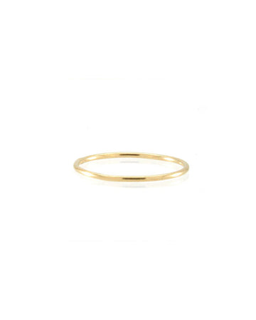 simple gold band ring