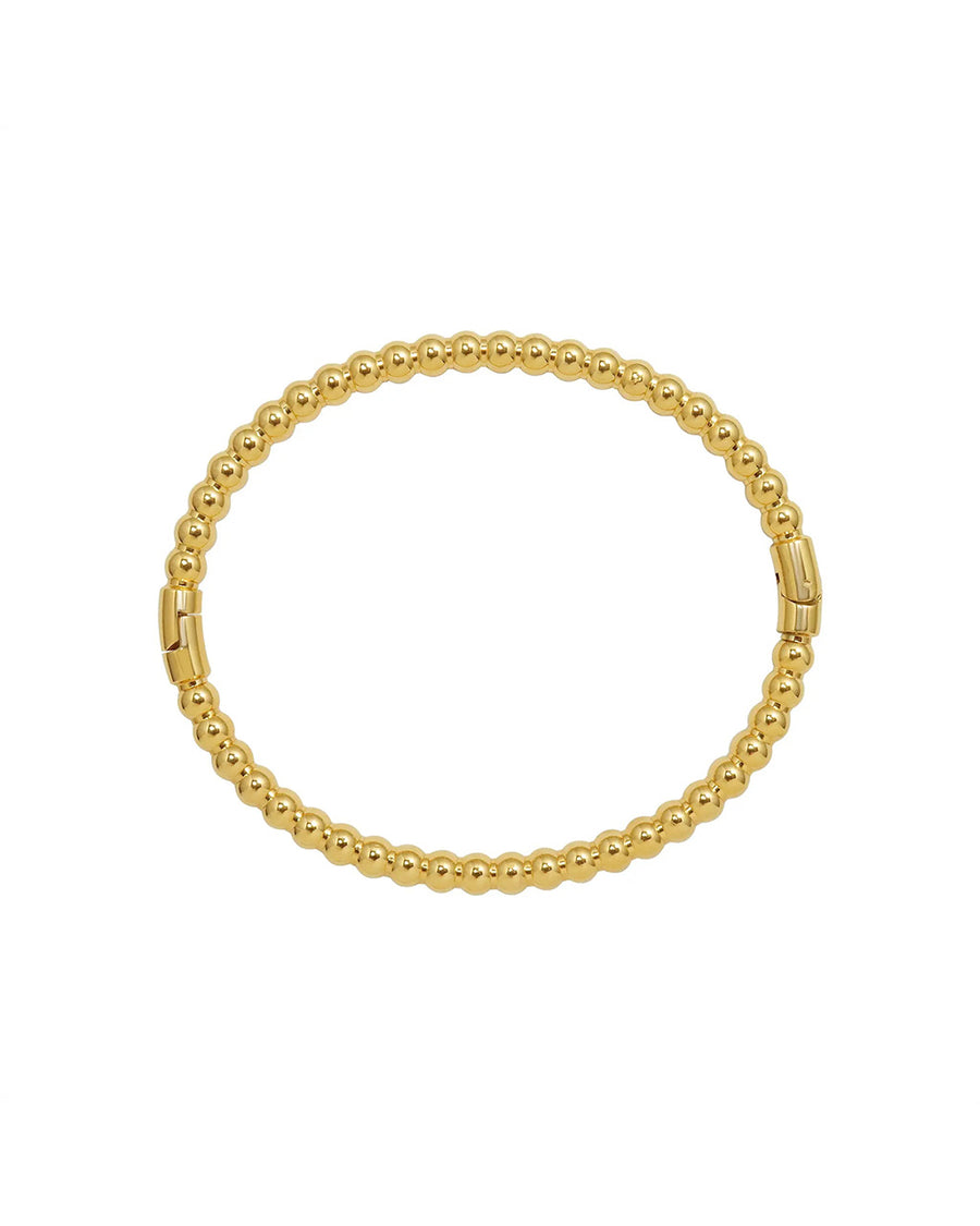 gold hinge bangle bracelet detail