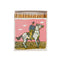 white tipped matches inside of pink matchbox with cowboy print