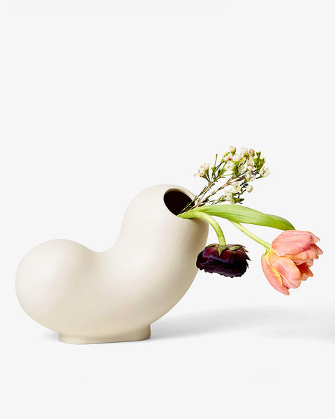 ♡curly♡ 美品♡OHGA BALLOON アイボリー Kirby Vase - Curly – ban.do