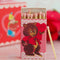 vintage bear matchbook with 'hi valentine' in a red heart