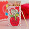 worm and apple matchbook with 'you've wormed your way into my heart, you appeal to me!'