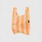 orange and wide stripe baby baggu
