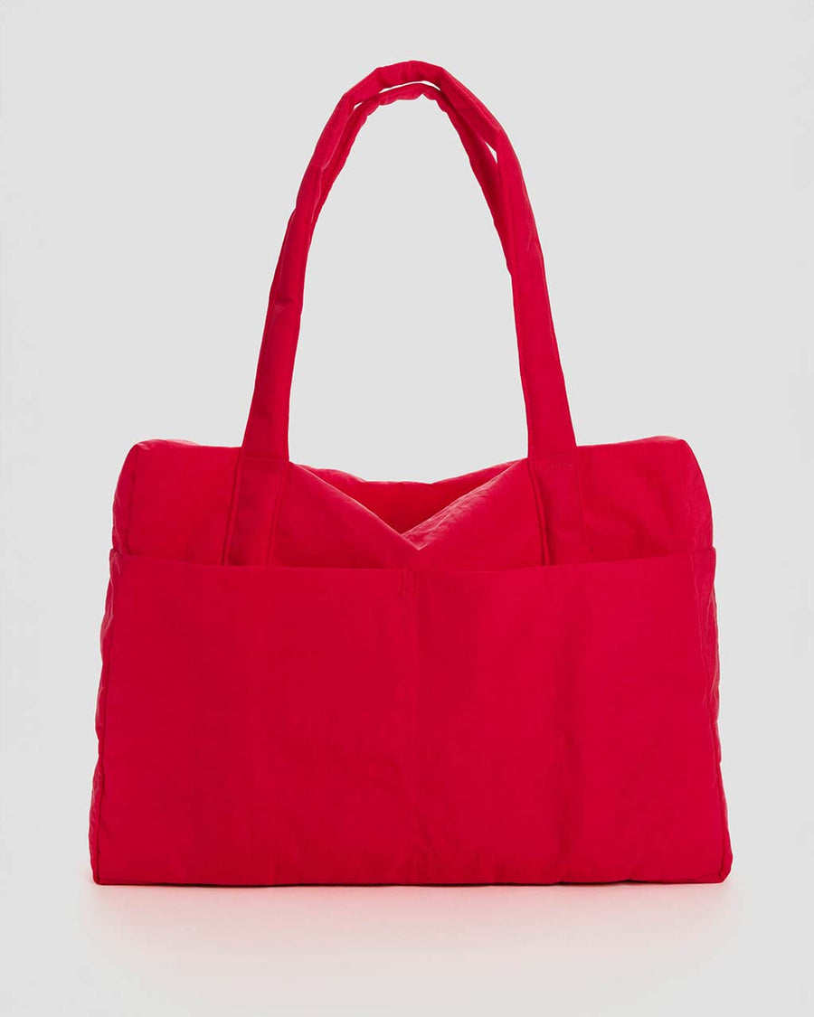 candy apple red baggu cloud carry-on bag