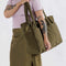 model carrying seaweed cloud carry on bag