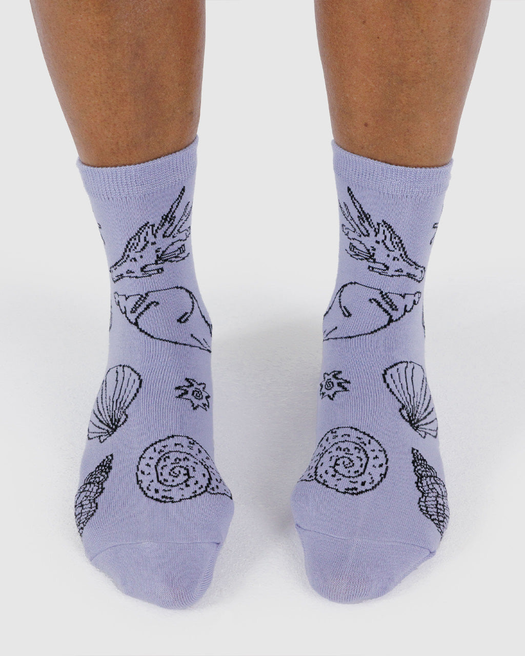 Crew Socks - Light Blue Shells – ban.do