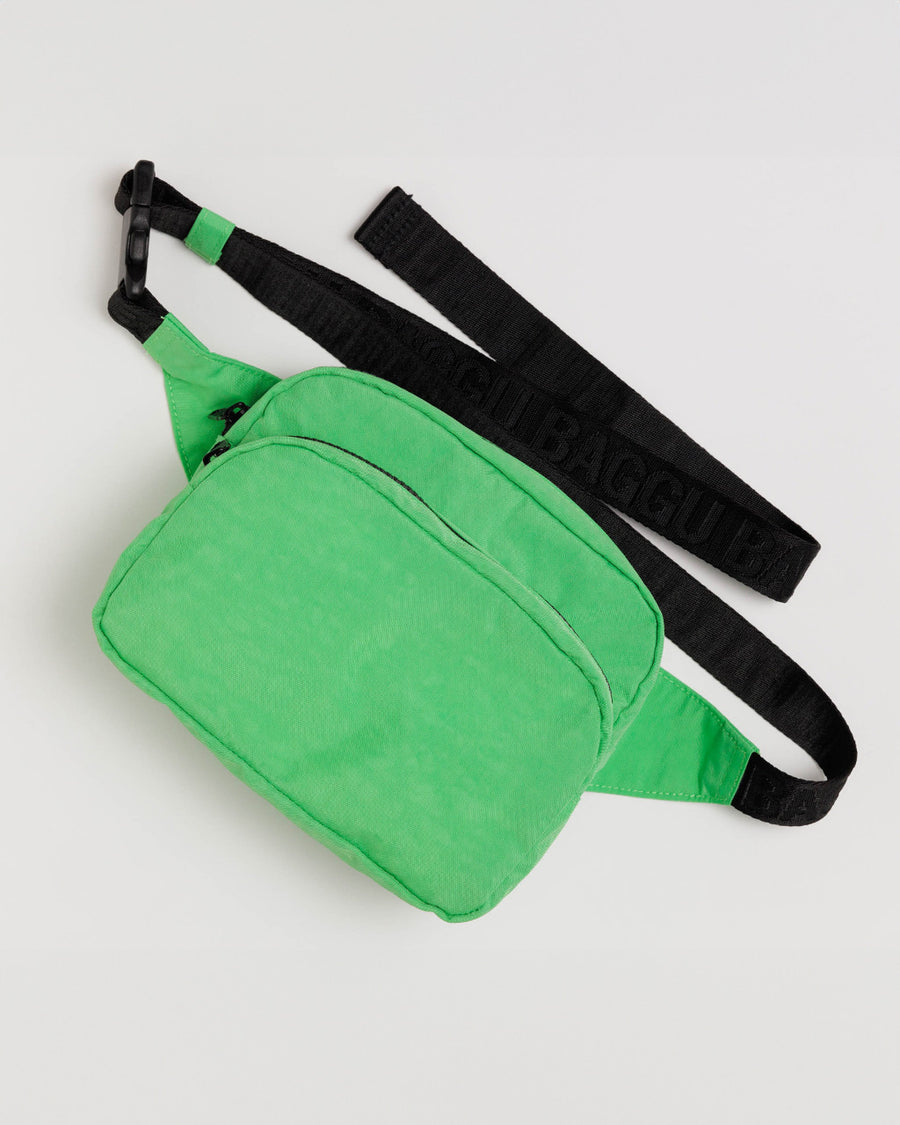 light green nylon fanny pack