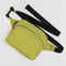 lime green fanny pack with black strap