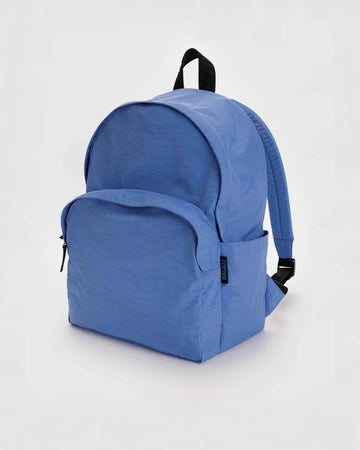 pansy blue large nylon backpack